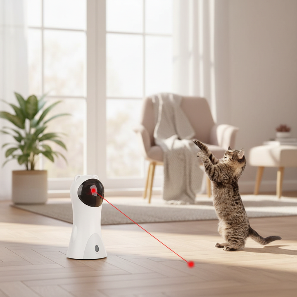 Automatic Laser Cat Toy – Interactive LED Bear Toy