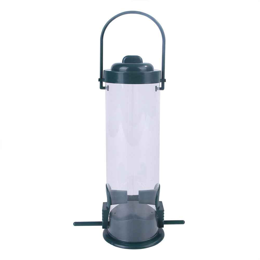 Hanging Garden Bird Feeder Station – Outdoor Plastic Food Dispenser for Wild Birds