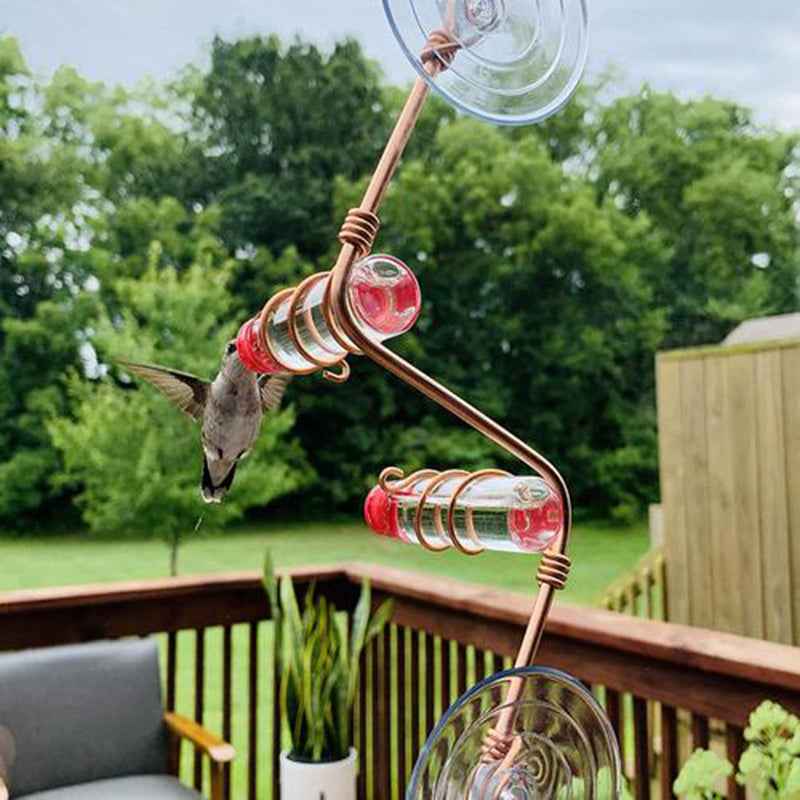 Suction Cup Garden Bird Feeder – Easy-Clean Wild Bird Drinker & Feeder