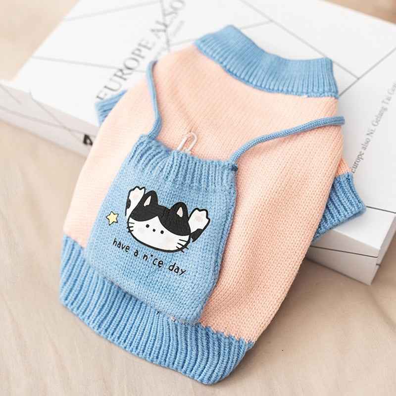 Twisted Knit Dog Sweater