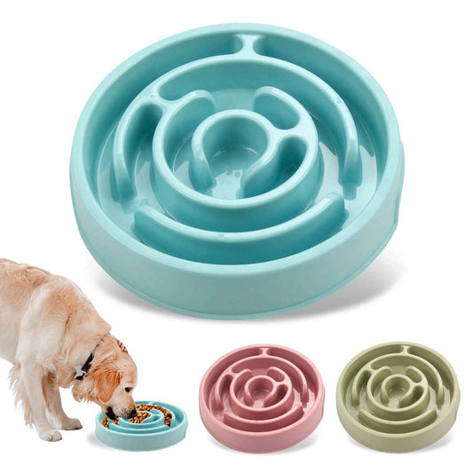 Non-Slip Slow Feeder Dog Bowl – Anti-Gulping Eco Dish for All Dog Sizes