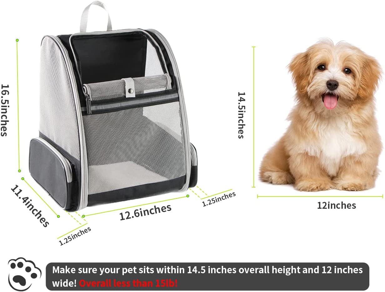 Revolutionary Bubble Backpack Pet Carrier for Cats and Dogs - Stylish Black Design