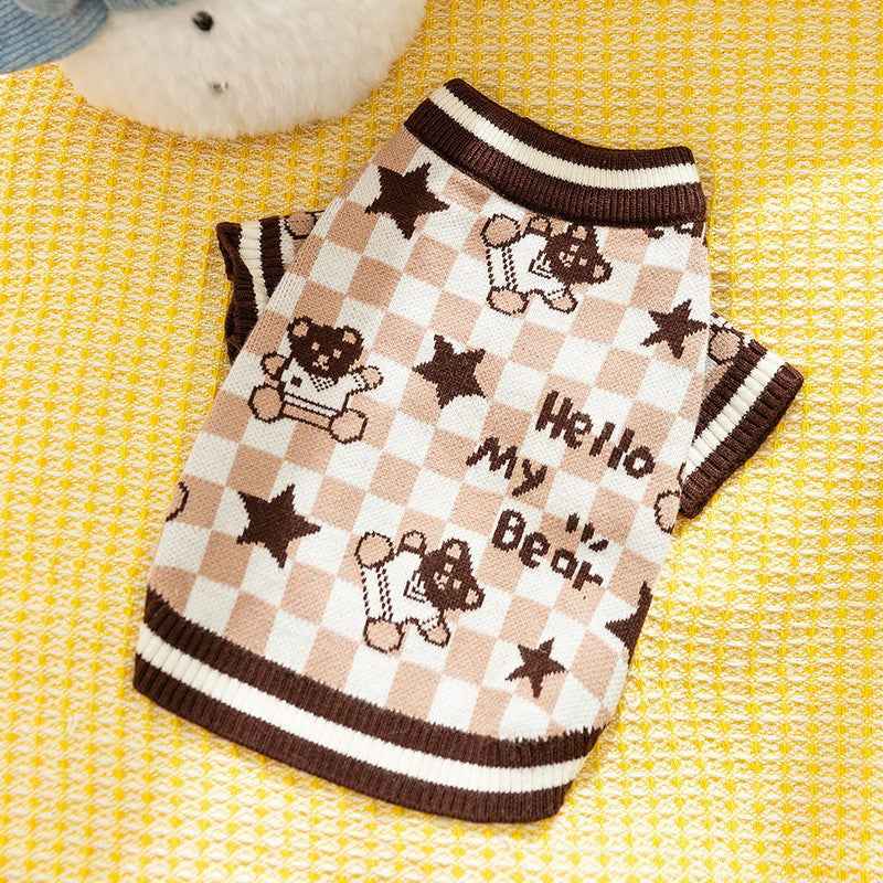 Twisted Knit Dog Sweater