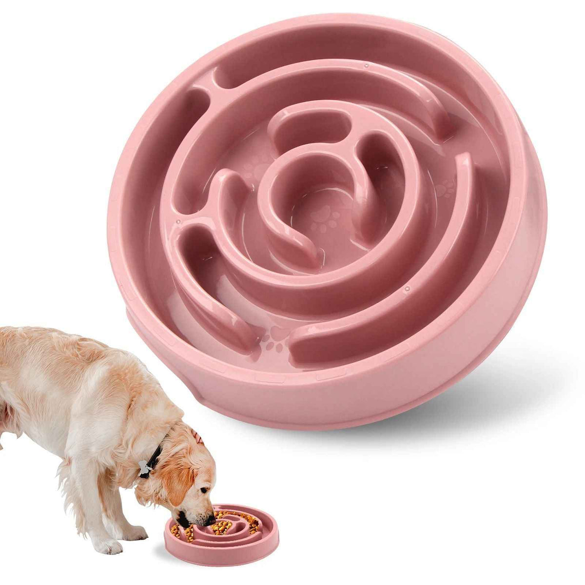 Non-Slip Slow Feeder Dog Bowl – Anti-Gulping Eco Dish for All Dog Sizes