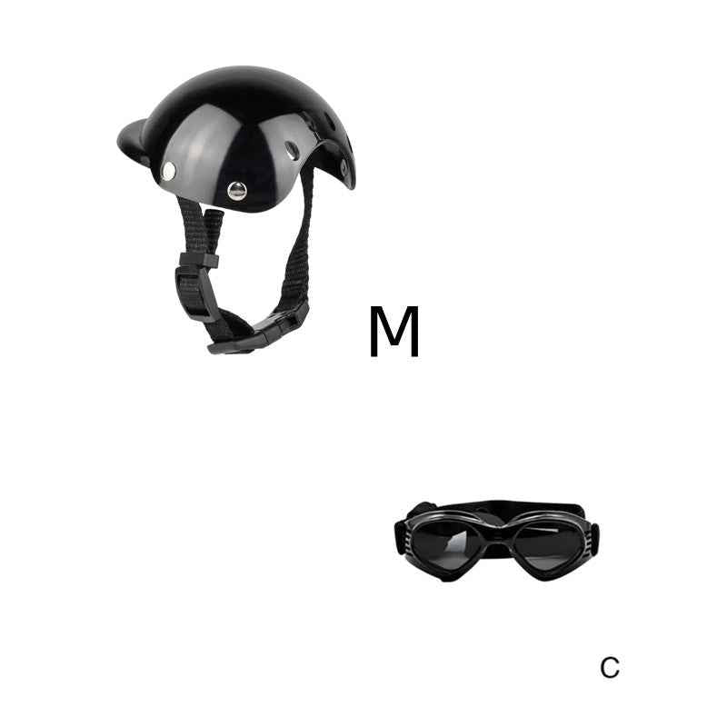 Pet Motorcycle Helmet – Fun Novelty Hat & Headwear Accessory for Dogs & Cats