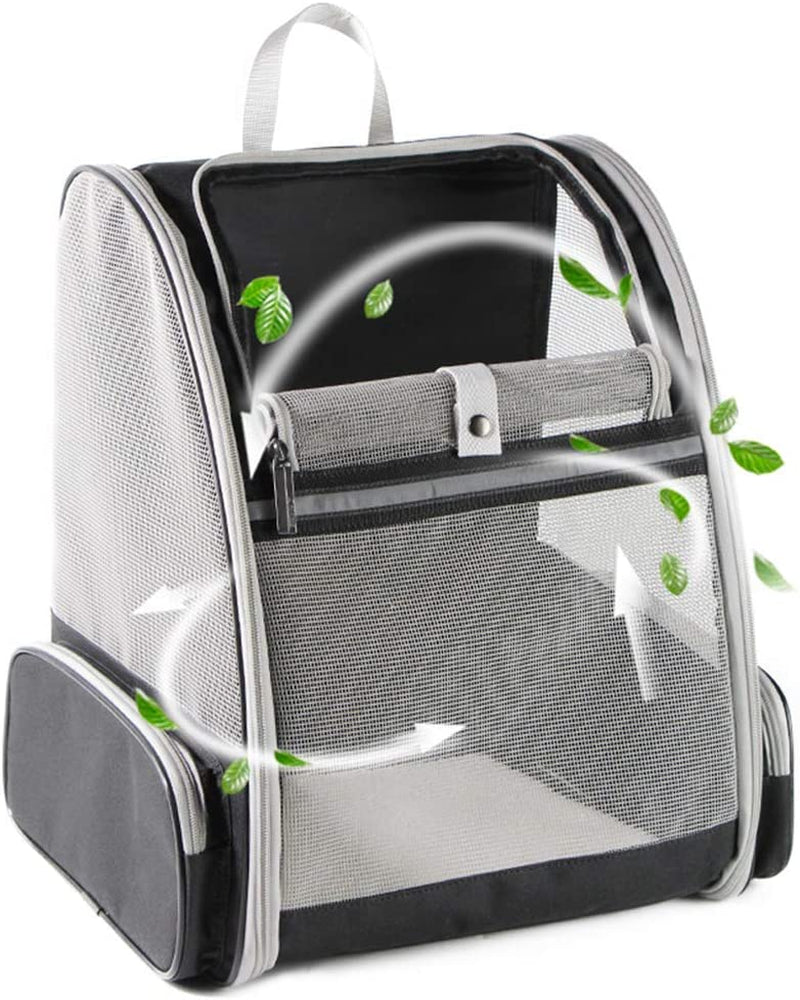 Revolutionary Bubble Backpack Pet Carrier for Cats and Dogs - Stylish Black Design