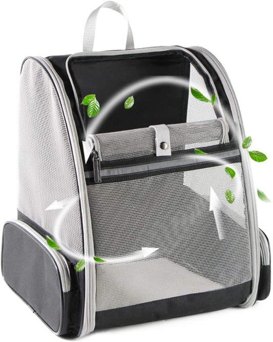 Revolutionary Bubble Backpack Pet Carrier for Cats and Dogs - Stylish Black Design