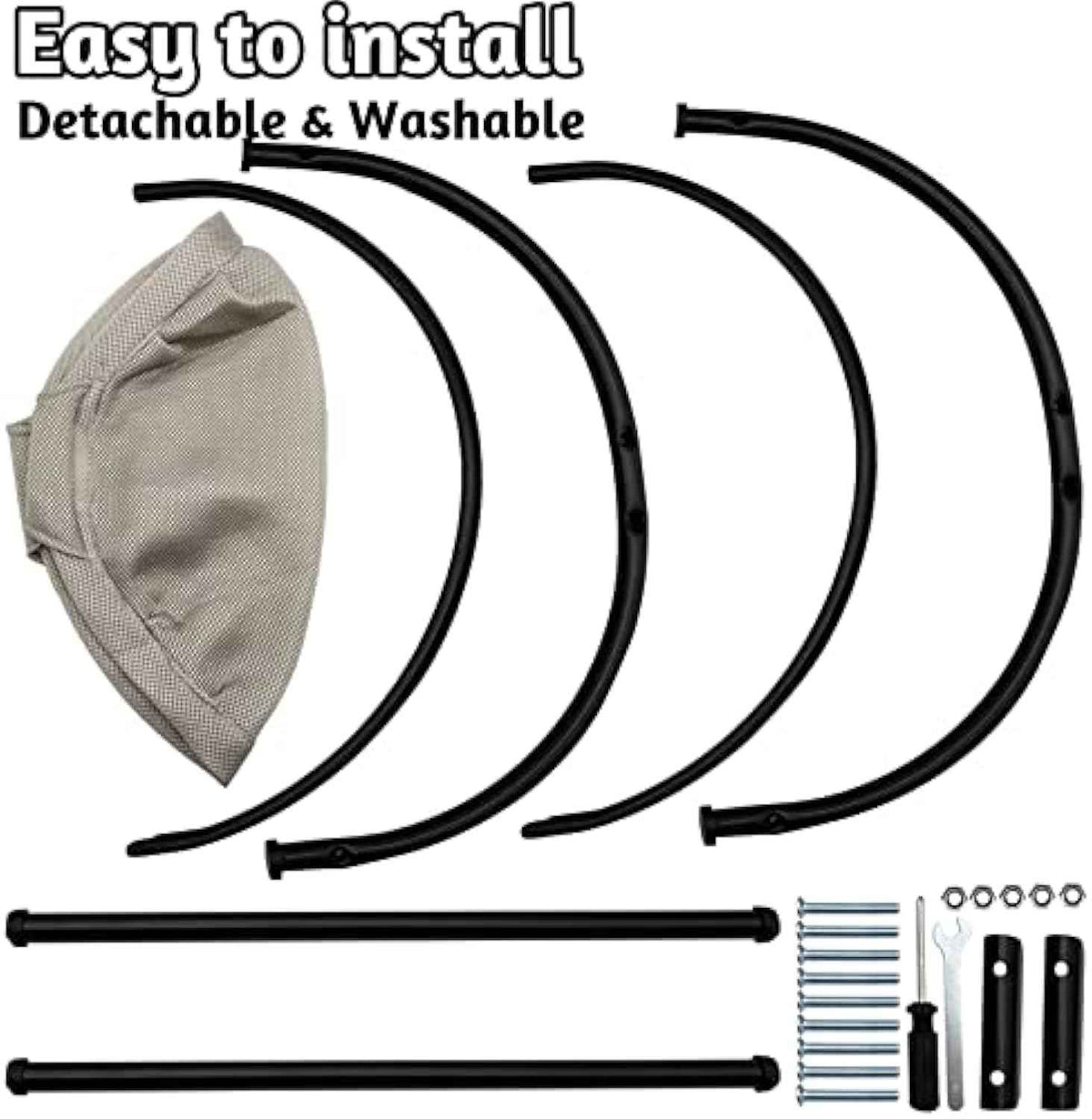 Breathable & Removable  Cat Hammock Bed For Indoor Cats Washable & Comfortable Pet Hanging Nest For Cats