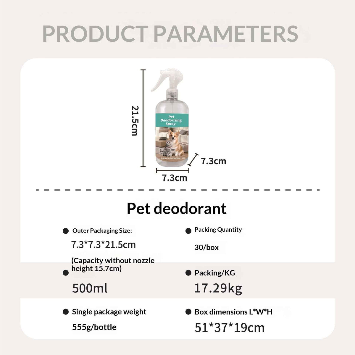 Foreign Trade Cross-Border Pet Supplies Pet Deodorizer