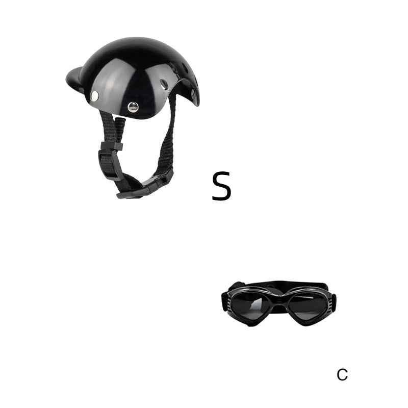 Pet Motorcycle Helmet – Fun Novelty Hat & Headwear Accessory for Dogs & Cats