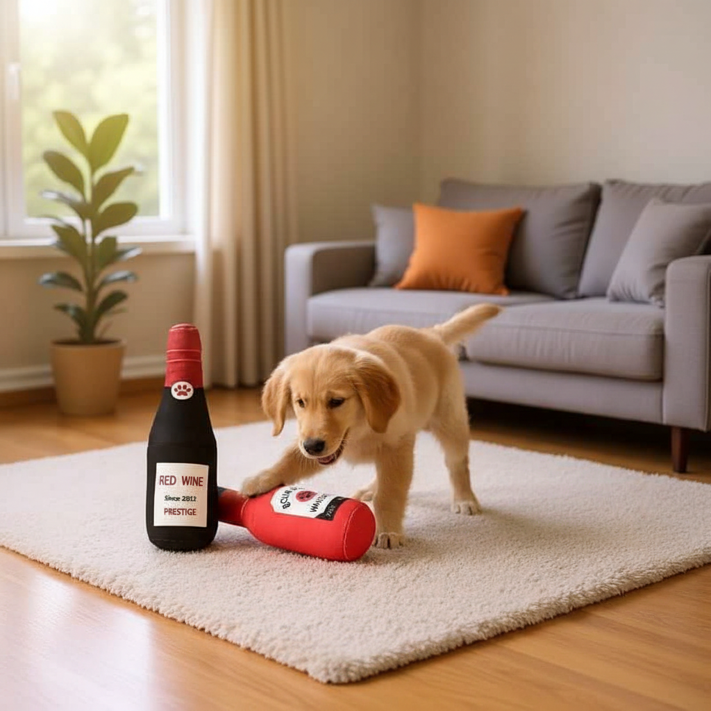 Wine Bottle Pet Toy